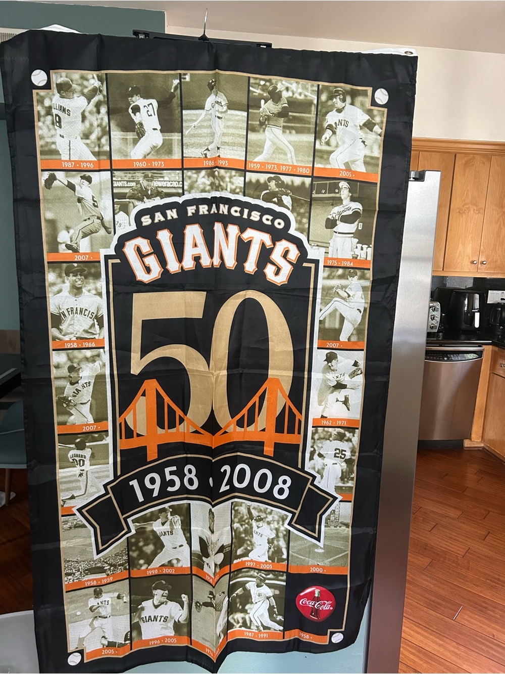San Francisco Giants Baseball Stadium
50th Anniversary Giveaway Flag 36 × 60